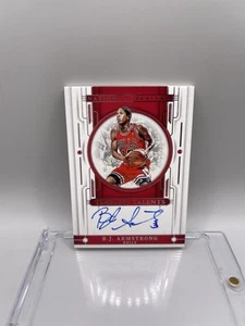 BJ Armstrong 2023-24 National Treasures Timeless Talents Auto #/49 W/ Mag Bulls - Picture 1 of 2