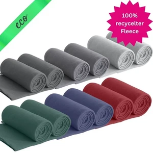 2 Stück eco-line Fleecedecke 130x160 aus 100% recyceltem Material grau hellgrau - Bild 1 von 31