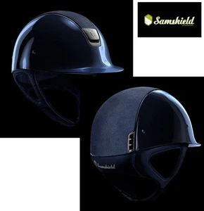Samshield Reithelm SHADOWMATT GLOSSY Alcantara - navy Gr. 57M - Bild 1 von 3
