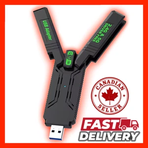 1300Mbps USB WiFi Dongle Dual Band 2.4G/5G Wireless Netzwerk Adapter 3.0 PC Mac - Bild 1 von 5