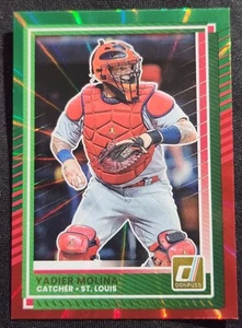 Yadier Molina Nº 66 Rojo Verde Lazer 2025 Panini Donruss Béisbol St. Louis - Imagen 1 de 3