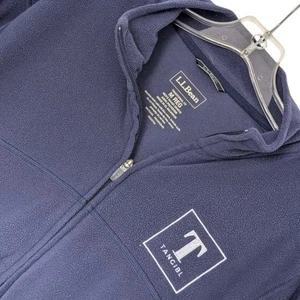 Chaqueta polar L.L.Bean para hombre mediana azul marino cremallera completa bolsillos de ajuste tradicional - Imagen 1 de 7