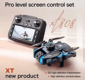 Drone 8K HD Doble Cámara WIFI FPV GPS Plegable Selfie RC Cuadricóptero XT808 Juguetes - Imagen 1 de 14