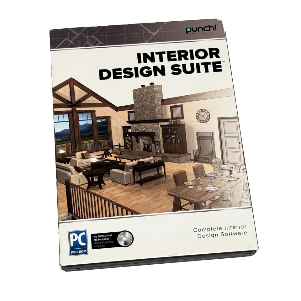 Punch! Software Interior Design Suite Windows PC Compatible PC DVD-ROM Encore - Image 1 of 3