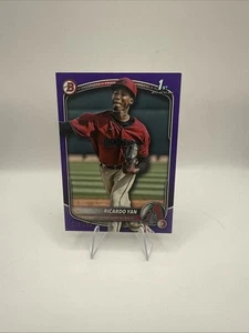2025 Bowman Ricardo Yan 1st Bowman Purple /250 (RC)Arizona Diamondbacks - Picture 1 of 2
