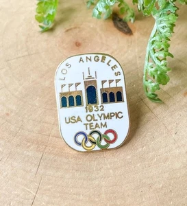 RARA SPILLA 1932 TEAM USA LOS ANGELES GIOCHI OLIMPICI VINTAGE / 2022 PECHINO 2024 - Foto 1 di 2