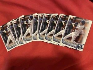 (10) LOTE DE TARJETAS DE NOVATO CHANDLER SIMPSON 2022 BOWMAN DRAFT TAMPA BAY RAYS ¡LO ÚLTIMO! - Imagen 1 de 1