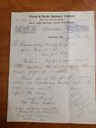 1915 Antique Document, Proctor &amp; Hartley Machinery, Hanover St. Baltimore MD,  5