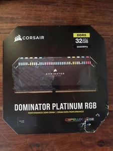 NEW CORSAIR Dominator Platinum RGB RAM 32GB DDR5 5600 MHz C36 - In Hand Ready - Picture 1 of 2