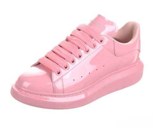 Sneakers basse Alexander McQueen bambino ragazza rosa patentato EU 33 US 2 NUOVE NUOVE SENZA SCATOLA
