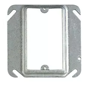 52C14 5/8 Steel City® 4 pollici Coperchio quadrato per dispositivi, acciaio, 1 dispositivo, 5/8 pollici Rialzato - Foto 1 di 2
