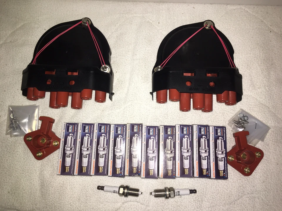 Verteilerkappen + Läufer + Zündkerzen BMW e31 850i 850ci 850CSI 8er Servicekit - Bild 1 von 1