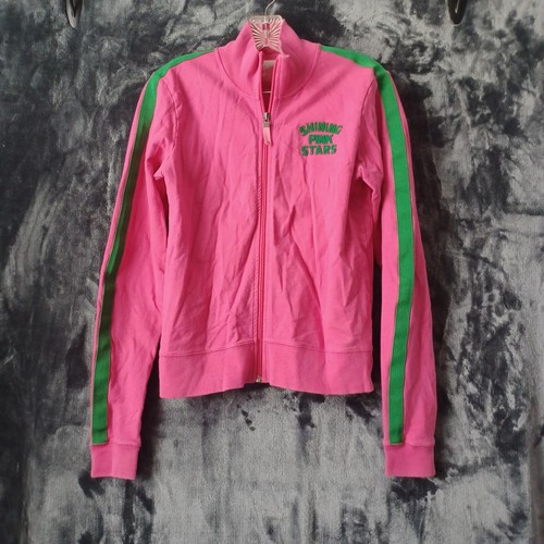 UNDERCOVER Giacca leggera VINTAGE rosa Victoria Secret stelle rosa brillante Y2K