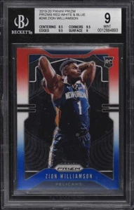Panini Prizm 2019 rojo blanco azul Zion Williamson #248 novato radiocontrol - BGS 9 como nuevo - Imagen 1 de 2