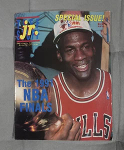 1991 NBA FINALS Tuff Stuff Jr! Special Edition Magazine! Michael Jordan SP Cards - Picture 1 of 7