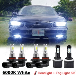 For Buick Regal 1997-2003 2004 LED Headlamp High Low Beam Fog Light Bulbs Combo - Foto 1 di 12