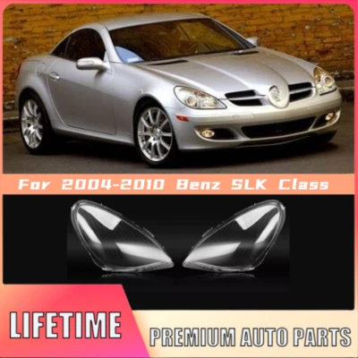 Par de cubiertas de faros izquierda y derecha para Mercedes-Benz SLK 2012-2016 Foto 1 de 4