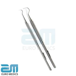 Dental Teeth Cleaning Explorer Endodontic Dentists Probe 23 Surgical Set Of 2 CE - Picture 1 of 3