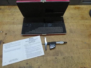 Starrett 735BZ-6RL 0-6" electronic digital depth micrometer **ABSOLUTELY MINT** - Picture 1 of 23