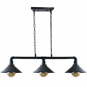 Vintage Suspended Hanging Pendant Shade Industrial Retro Metal Ceiling Lamp UK - Picture 1 of 10