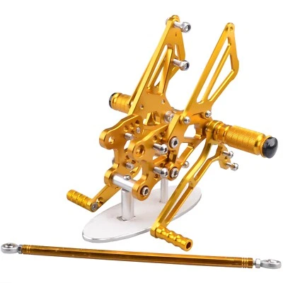 Gold CNC Rearset Footpeg Brake Shift For Kawasaki NINJA ZX14 ZX14R 2006-2023 - Imagem 1 de 4