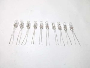 10 (Ten) Bulbs 6 Volt 3mm 55ma Tiny Miniature Lamp Bulbs with Tracking # - Picture 1 of 1