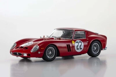 Kyosho Ferrari 250 GTO #22 - Demier/Blaton - 2nd Class Le Mans 1962 1/18. 08438B - Imagen 1 de 4