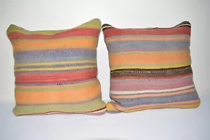 16" x 16" Bohemian Tribal Dekokissen, Set Kissen mit rustikalem Design - Bild 1 von 5