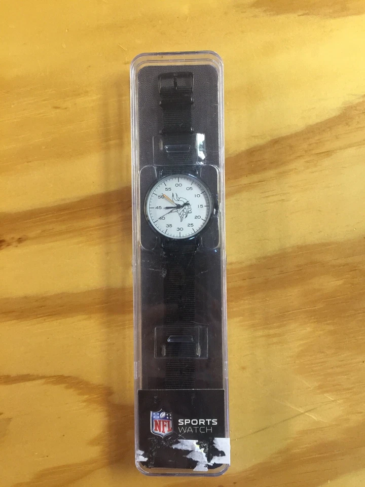 Football Team Black Licensed Sparo Spirit Wrist Watch -Patriots