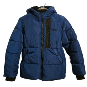 NWOT DKNY Boy's Winter Coat. Size 10/12 Medium. Blue - Picture 1 of 8
