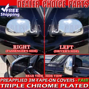 1999-2006 Chevy Silverado GMC Sierra Chrome Mirror COVERS Full Overlays - Picture 1 of 4