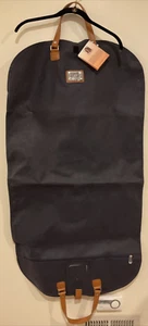 JM Clothes It All Navy Garment Bag NWT Faux Suede Pebble Commuter Travel - Picture 1 of 4
