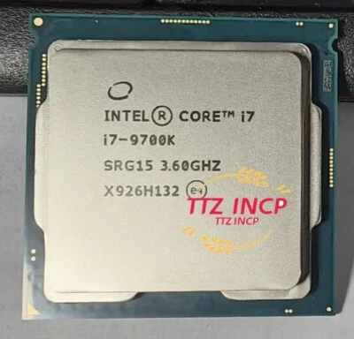Intel Core i7-9700K 3.60GHz 8 Core 12MB 95W LGA1151 SRG15 CPU Processor - Image 1 of 3