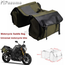 Motorcycle Saddle Bag Large Capacity Canvas Panniers Bag For Yamaha Suzuki Honda