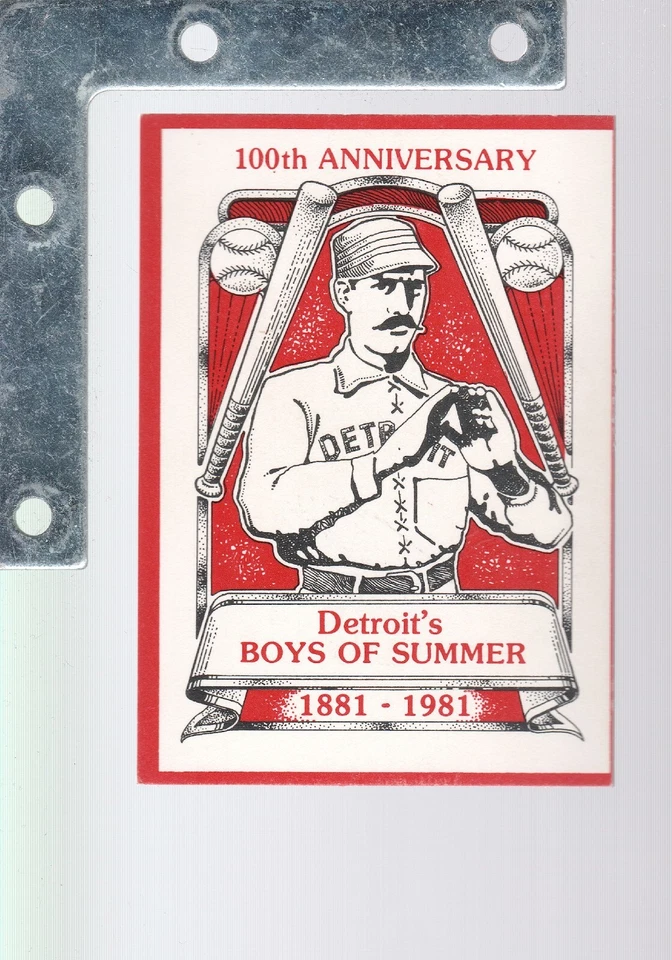 1981 Detroit News 100th Boys of Summer TIGERS Red Border PickFromList UpTo35%OFF - Image 1 of 1