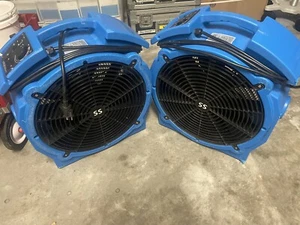 2 - ASD Products KB510-B Air Mover SS Axial 400FZL1 Fan Blower Commercial Pair!! - Picture 1 of 6