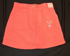 Gymboree PETITE FLEUR Melon Pink Corduroy Skirt/Skort NWT 7 - Picture 1 of 2