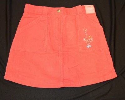Gymboree PETITE FLEUR Melon Pink Corduroy Skirt/Skort NWT 7 - Image 1 of 2