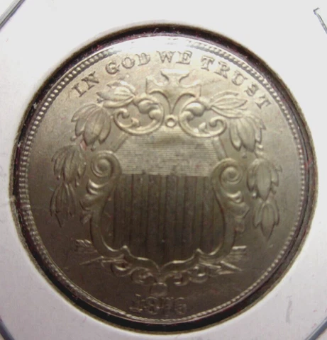 1876 SHIELD NICKEL 5c PHILADELPHIA MINT NICE DATE HIGH GRADE COLLECTOR COIN Cover
