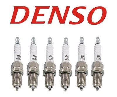 6 NEW Volvo 850 960 S60 V70 Set of 6 Spark Plugs Q20PR U Denso Regular Resistor - Изображение 1 из 4