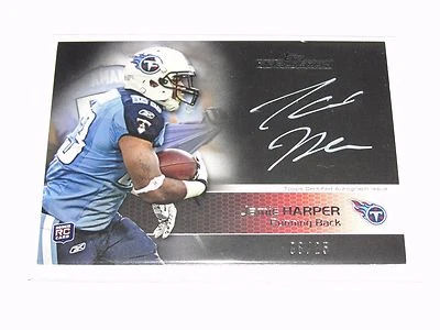 2011 Topps Precision JAMIE HARPER #124 White Auto RC/25 TITANS - Clemson TIGERS - Image 1 of 2