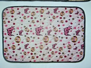 Reusable Washable Pink Decorative Absorbent Potty Pads for Puppies & Senior Dogs - Picture 1 of 5