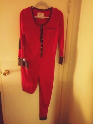 Womens Abercrombie and Fitch Sleepwear Romper Medium Red - Image 1 of 4