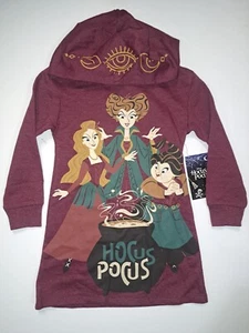 Hocus Pocus Cosplay Hoodie Dress Sanderson Sisters Girls Large 10/12 NEW #E14 - Picture 1 of 5