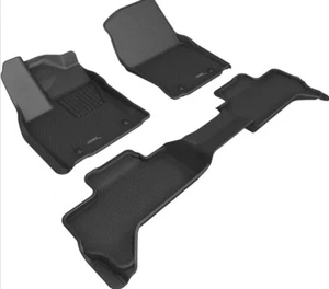 3D MAXpider Floor Mat For TOYOTA TUNDRA DOUBLE CAB 2022-2025 KAGU BLACK Full Set - Picture 1 of 8