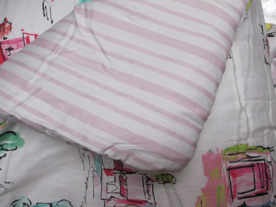 CYNTHIA ROWLEY 儿童 5 件套巴黎埃菲尔铁塔水彩被子套装 - 全尺寸/大号 — 第 1/4 张图片