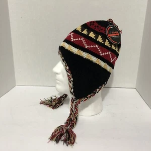 ETHOS Beanie Hat Knitted Long Winter Snowboard Ski ONE SIZE - Picture 1 of 5