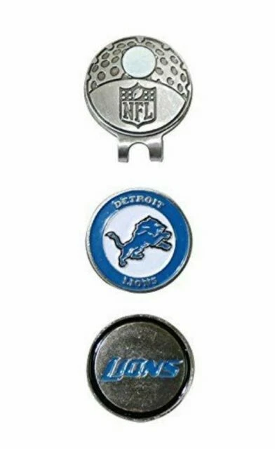 Team Golf NFL Detroit Lions Cap Clip With 2 Markers