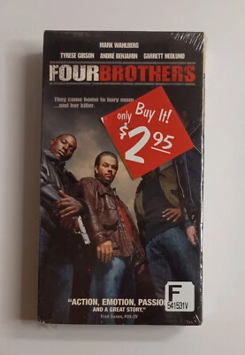 Four Brothers (VHS, 2005) Mark Wahlberg - Late Release - Former Rental - Image 1 of 2