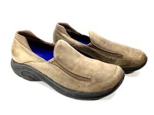 Merrell Treviso Moc Stone Leather Shoe Women’s Size 10 Slip On Casual Comfort - Picture 1 of 11
